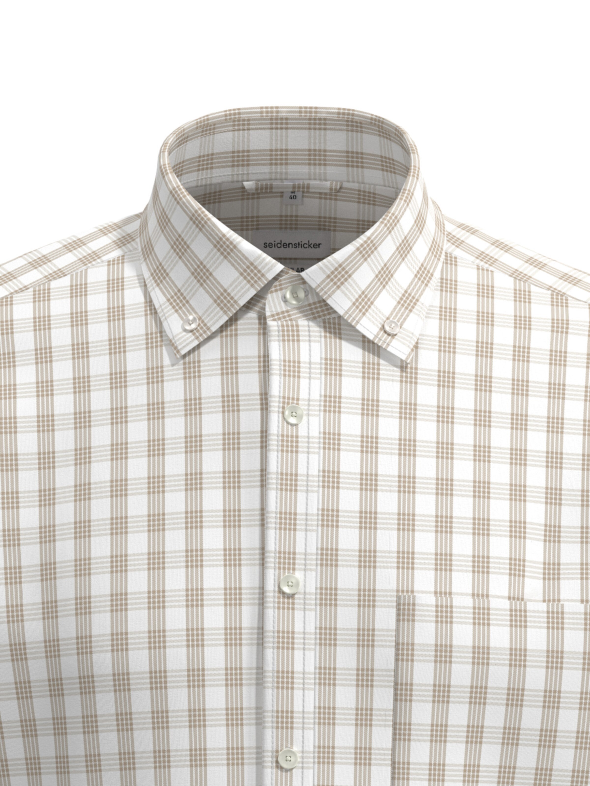Fit confort Chemise business SEIDENSTICKER en beige