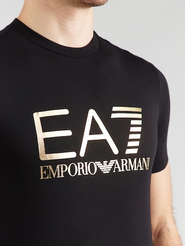 juoda EA7 Emporio Armani Marškinėliai