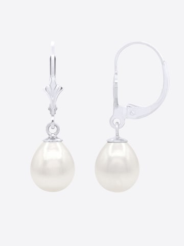 Boucles d'oreilles 'CALLAS' Ateliers Saint Germain en blanc
