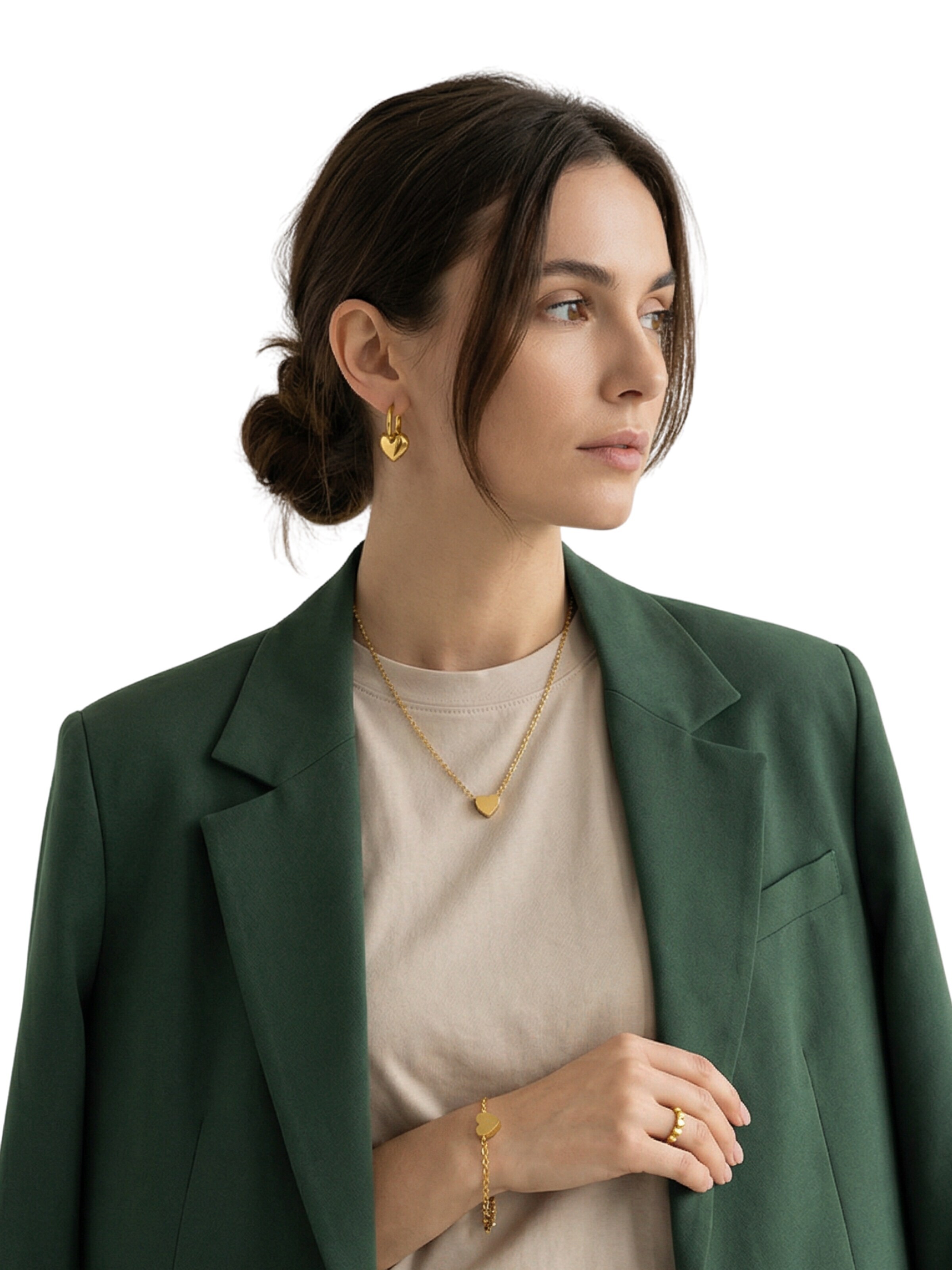 lePelou Ohrringe 'NOLA'‌ in Gold: Vorderseite