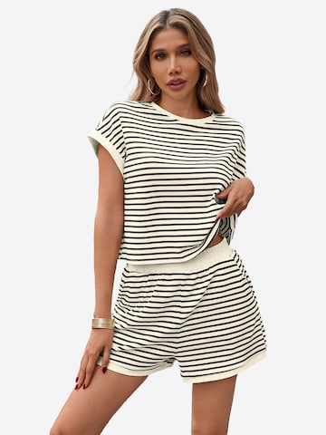 Costum cu pantaloni de la Imily Bela pe maro: față