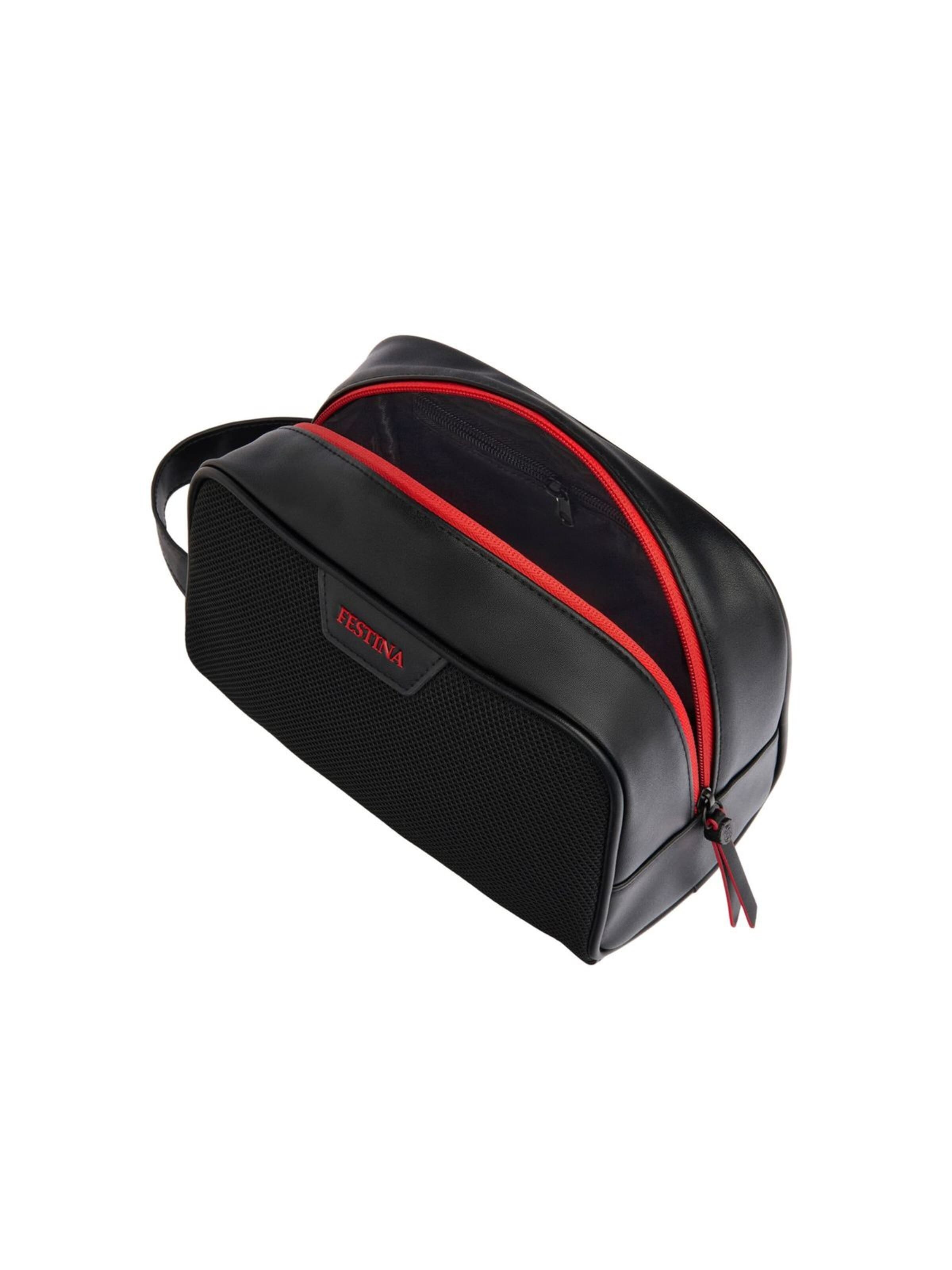 FESTINA Toilettas 'Toiletry Bag Black Edition' in Rood