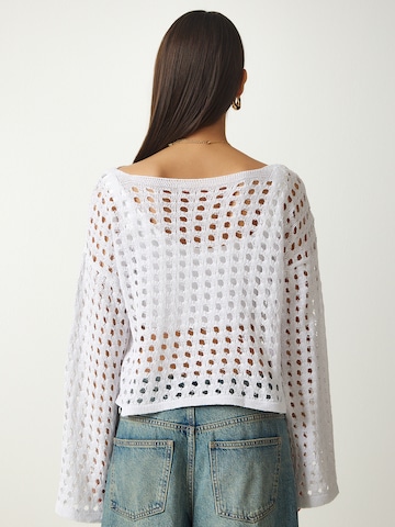 Pull-over Happiness İstanbul en blanc