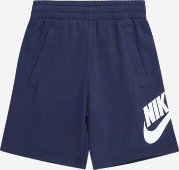 Nike Sportswear - Loosefit Pantalón 'Club Fleece' en azul: frente