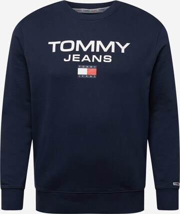 Tommy Jeans Plus Sweatshirt in Blue: front