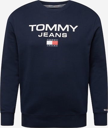 Tommy Jeans Plus Sweatshirt in Blue: front