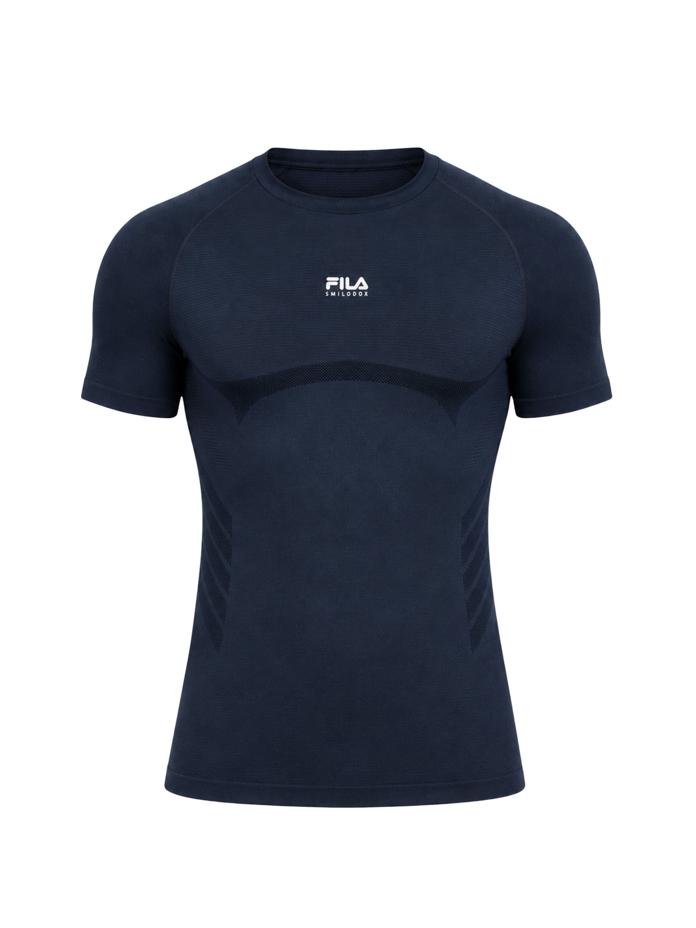 T-Shirt fonctionnel 'Varallo' Smilodox en bleu : devant
