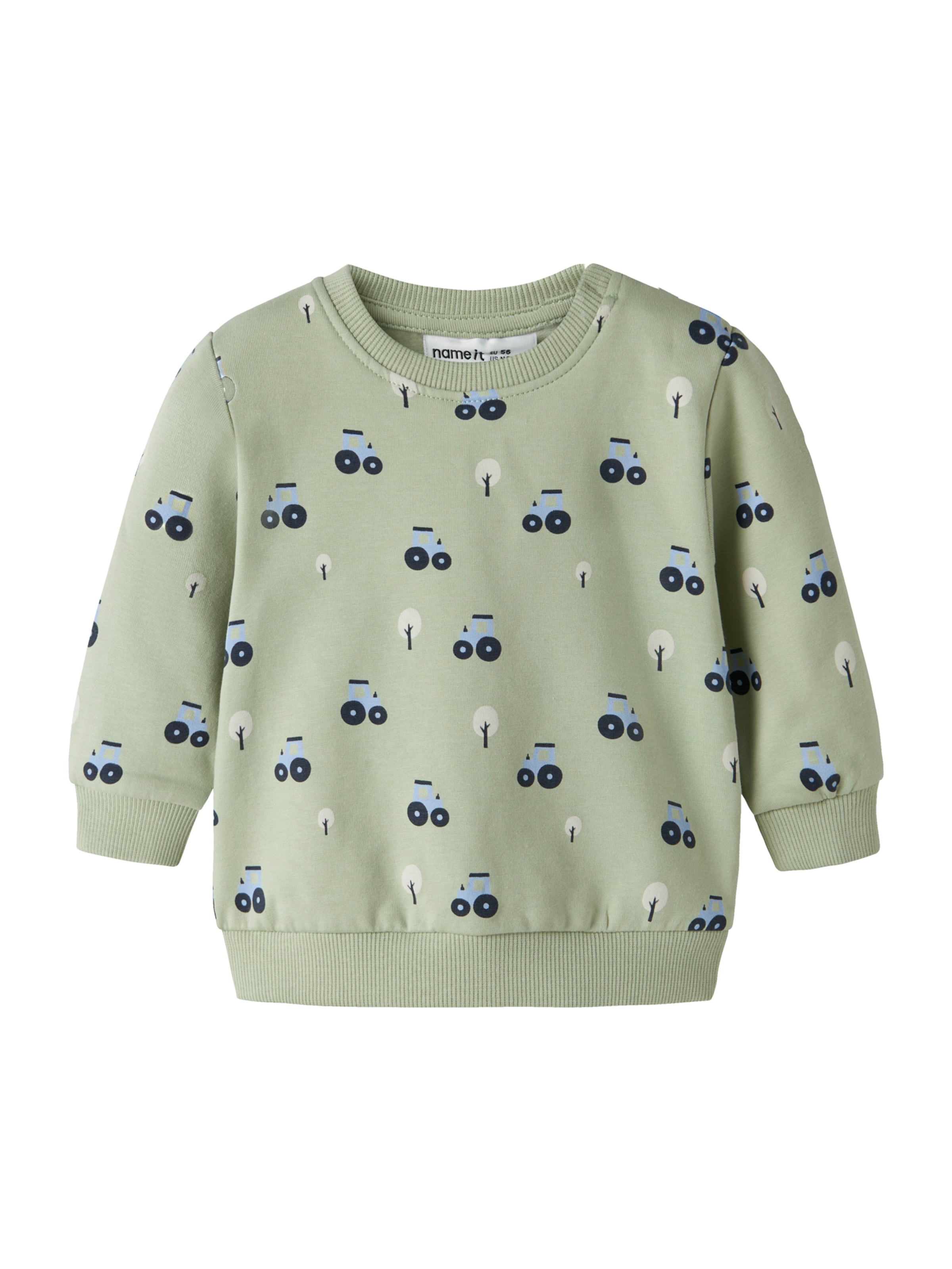 Felpa 'NBMVIMMER' di NAME IT in verde: frontale