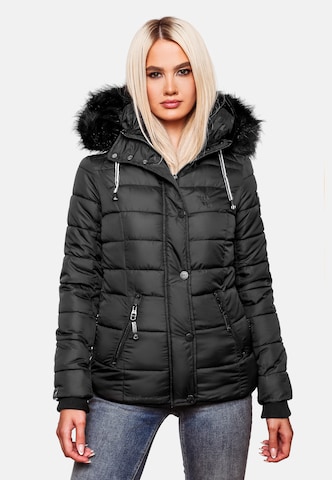 NAVAHOO Winter Jacket 'Zuckerbiene' in Black: front