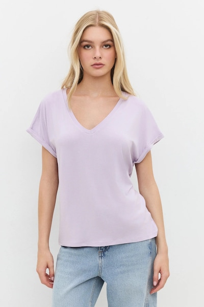 No Matter What Shirt in lila, Produktansicht