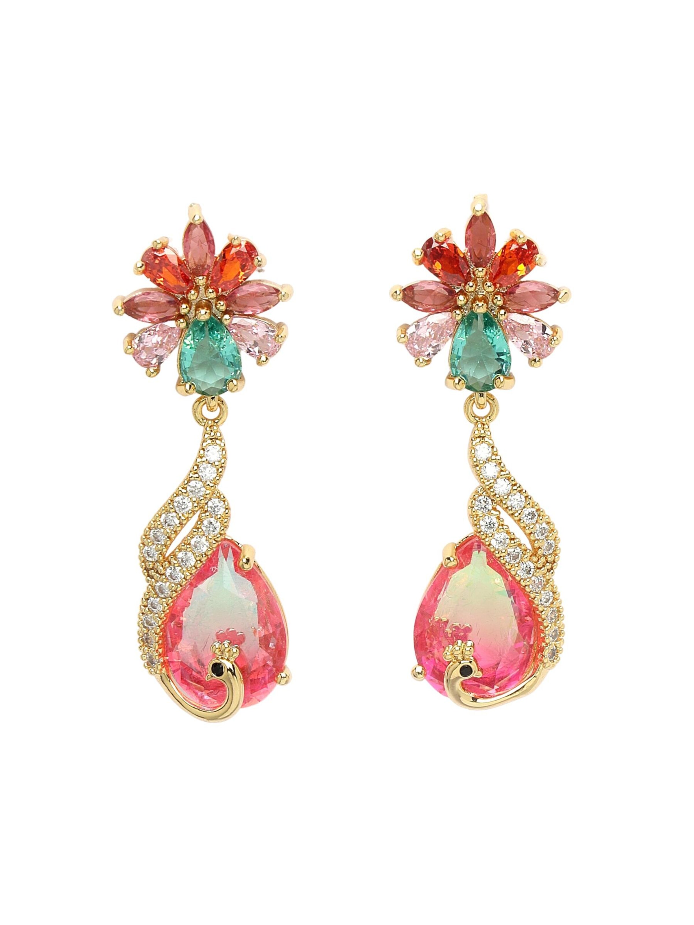 AVANT-GARDE PARIS Ohrringe 'Karolinaya'‌ in Pink: Vorderseite