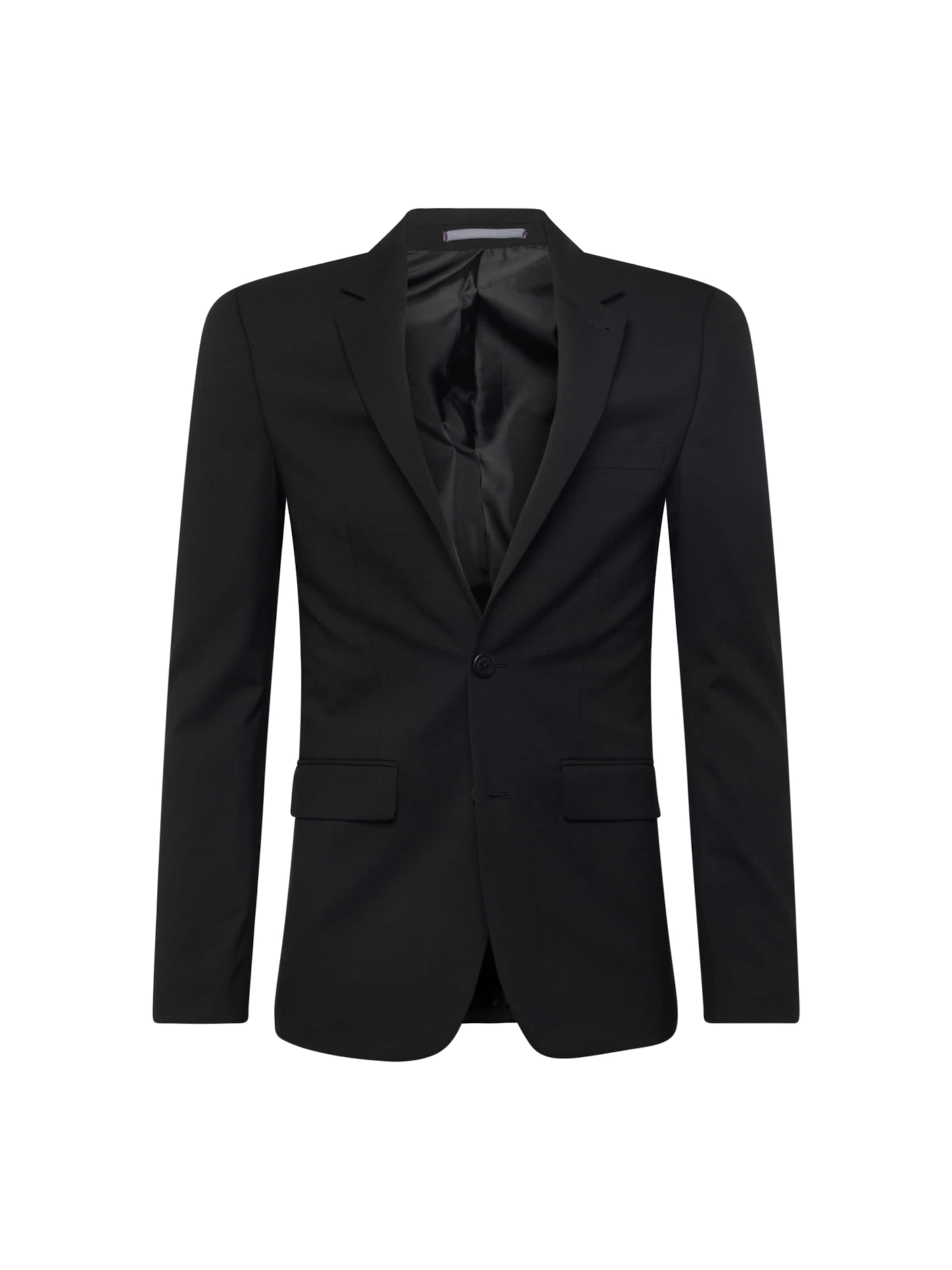 BURTON MENSWEAR LONDON Slim Fit Сако в черно: отпред