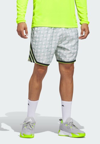 Loosefit Pantalon de sport 'Crazy Lite' ADIDAS PERFORMANCE en vert : devant