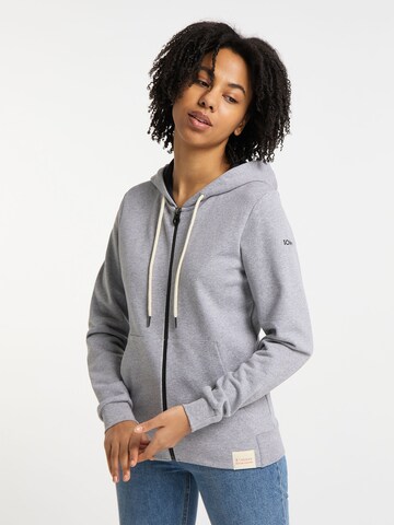 SOMWR Zip-Up Hoodie 'ELEVATE' in Grey: front