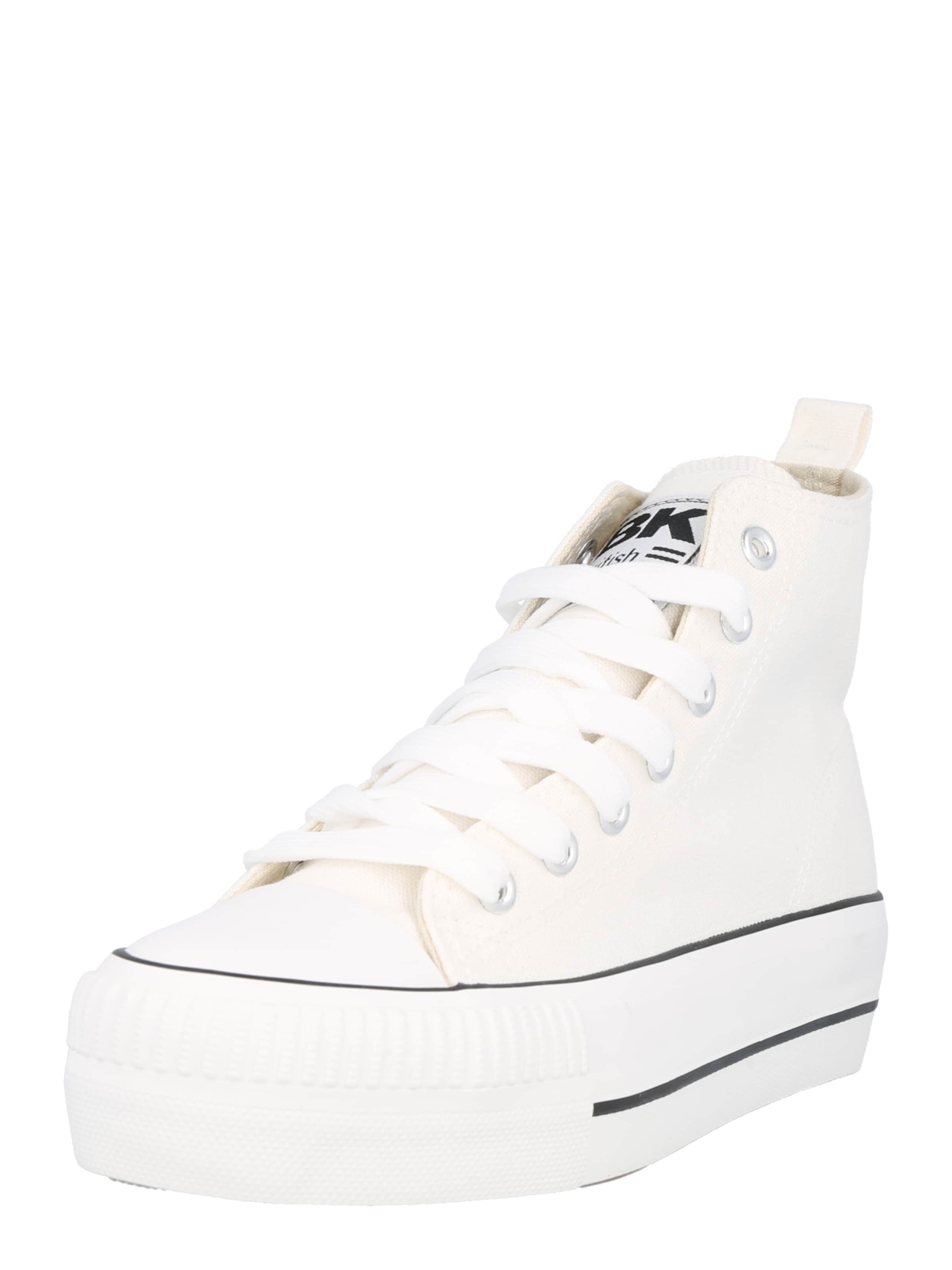 BRITISH KNIGHTS - Sapatilhas altas 'Kaya' em branco: frente