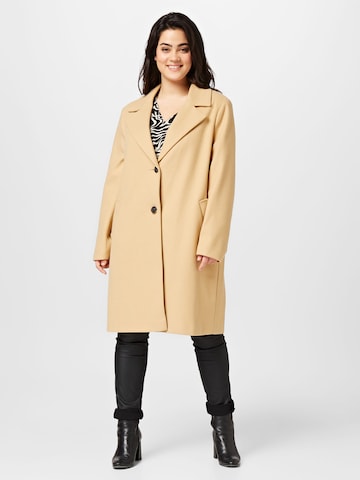 River Island Plus Between-seasons coat in Beige: front