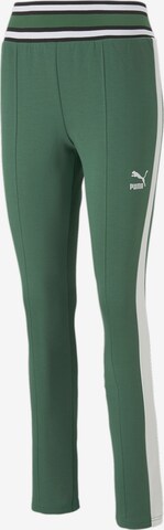 PUMA Skinny Leggings in Groen: voorkant