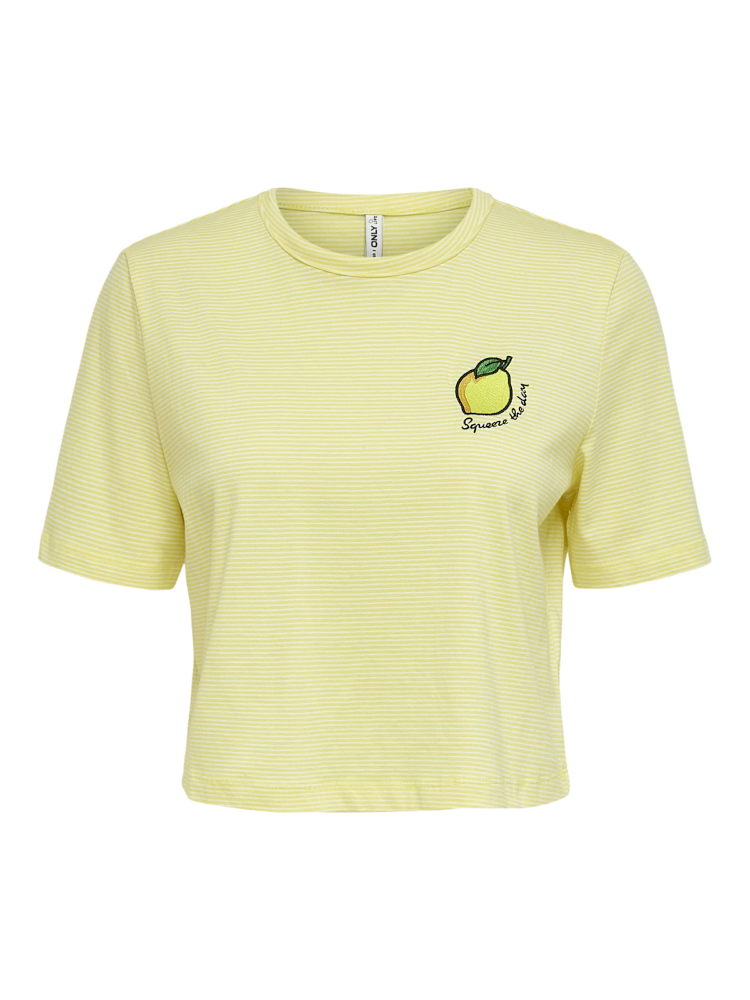 ONLY T-Shirt Fruity in Gelb 