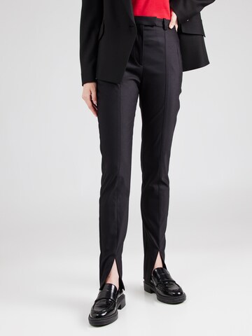 BOSS Regular Pants 'Tanaina' in Black: front