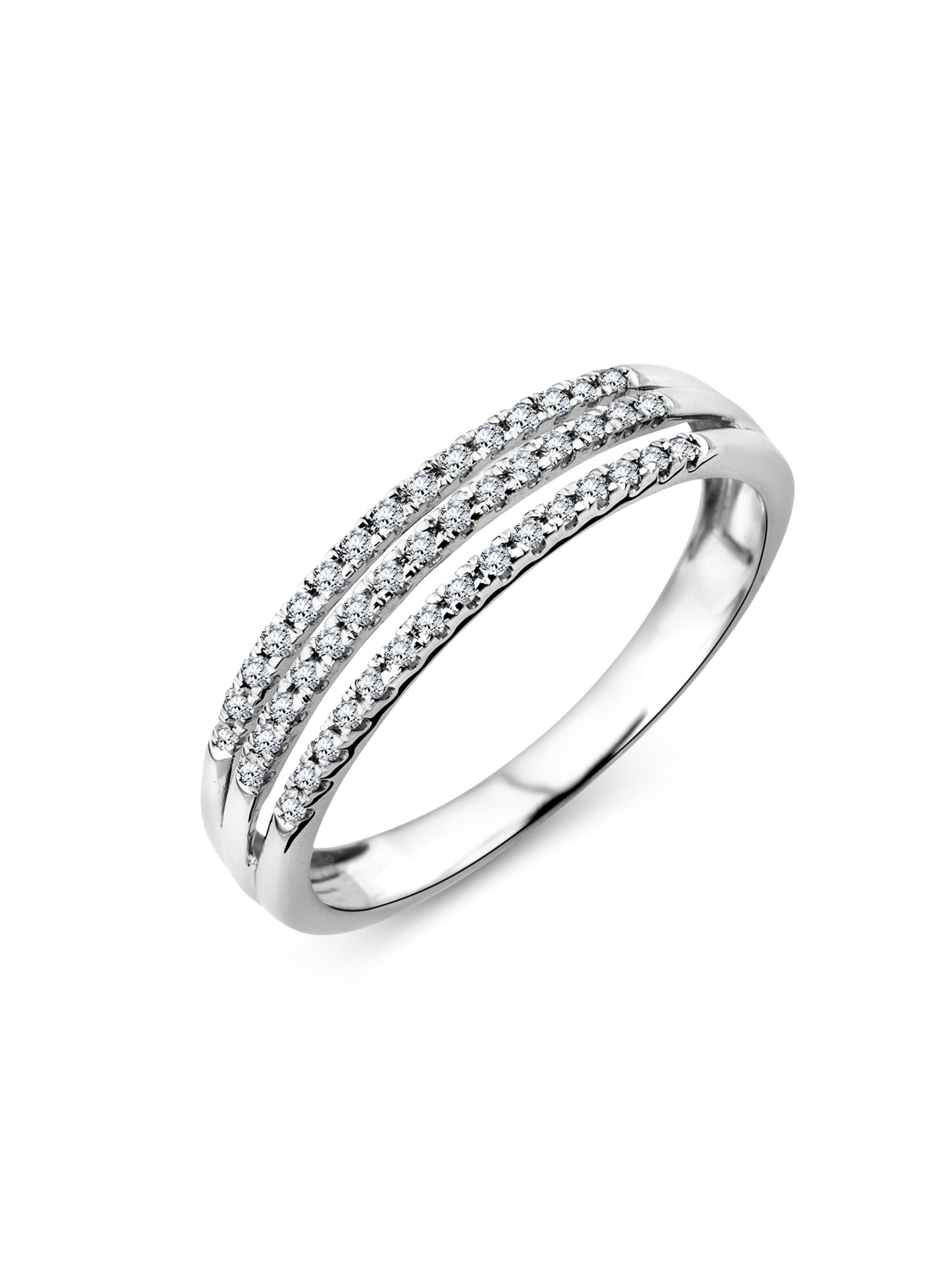 DIAMANT LETERNEL Ring 'Ring aus 375 Weißgold' in Silver