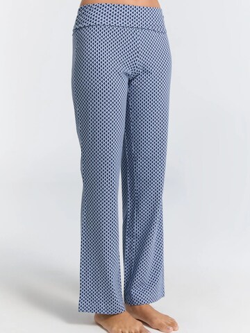 Leela COTTON Wide leg Pants 'Damen Bio-Baumwoll Komforthose' in Blue