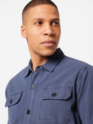 MADS NORGAARD COPENHAGEN Regular fit Button Up Shirt in Blue