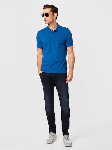 BOSS Black Poloshirt 'Pallas' in Blau