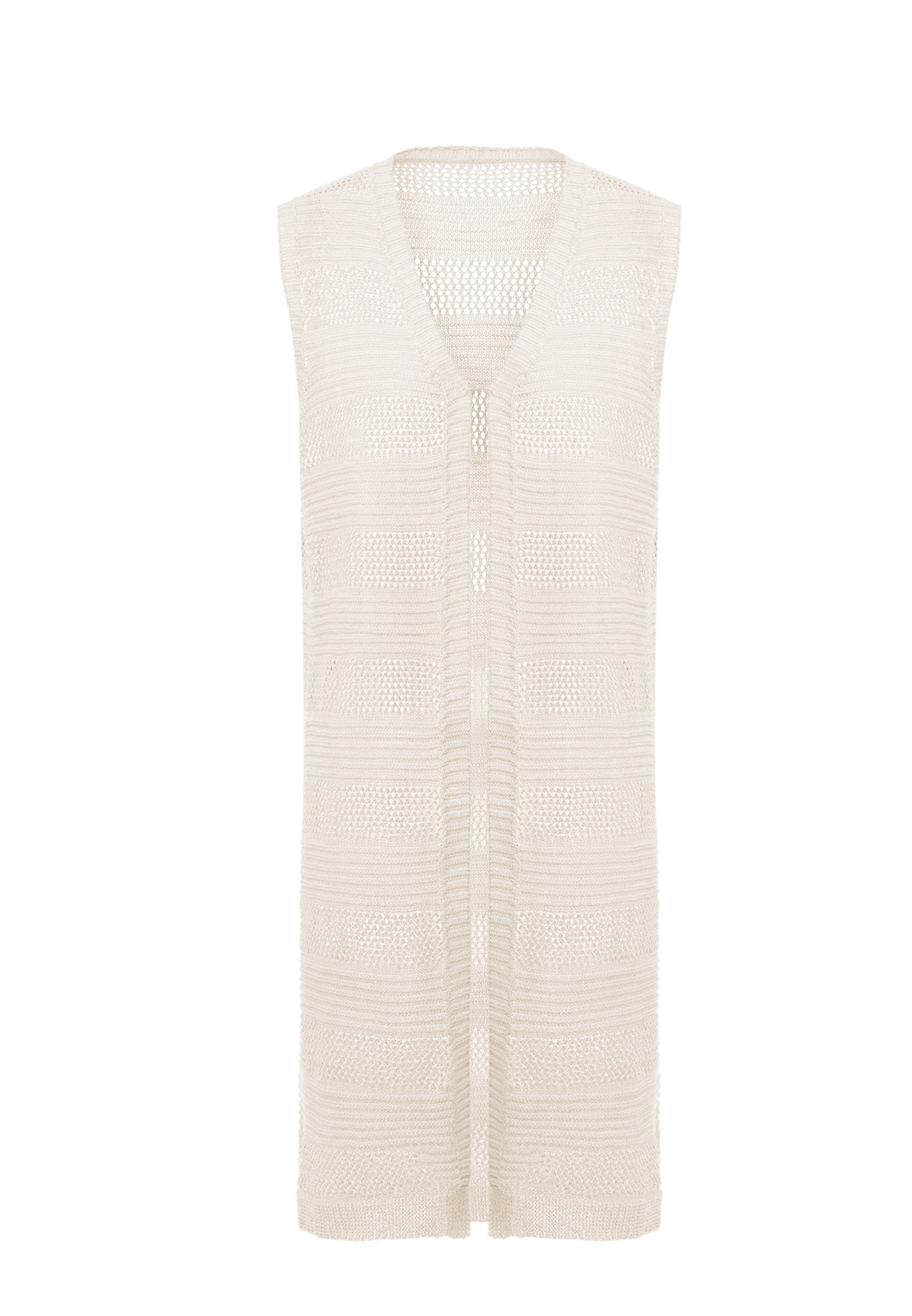 ZITHA Knitted vest in White: front