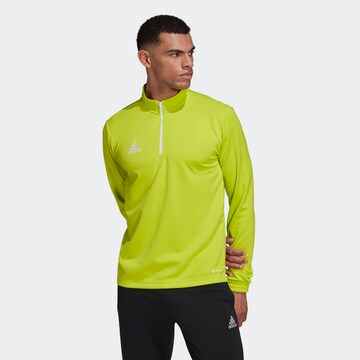 ADIDAS SPORTSWEAR Athletic Sweatshirt 'Entrada 22' in Yellow: front