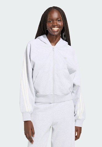 ADIDAS SPORTSWEAR Αθλητική ζακέτα φούτερ σε γκρι: μπροστά
