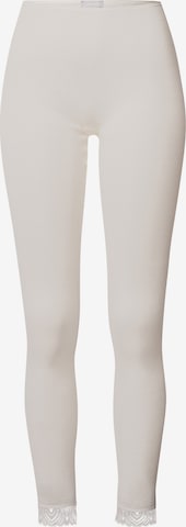 Leggings ' Woolen Lace ' Hanro en blanc : devant