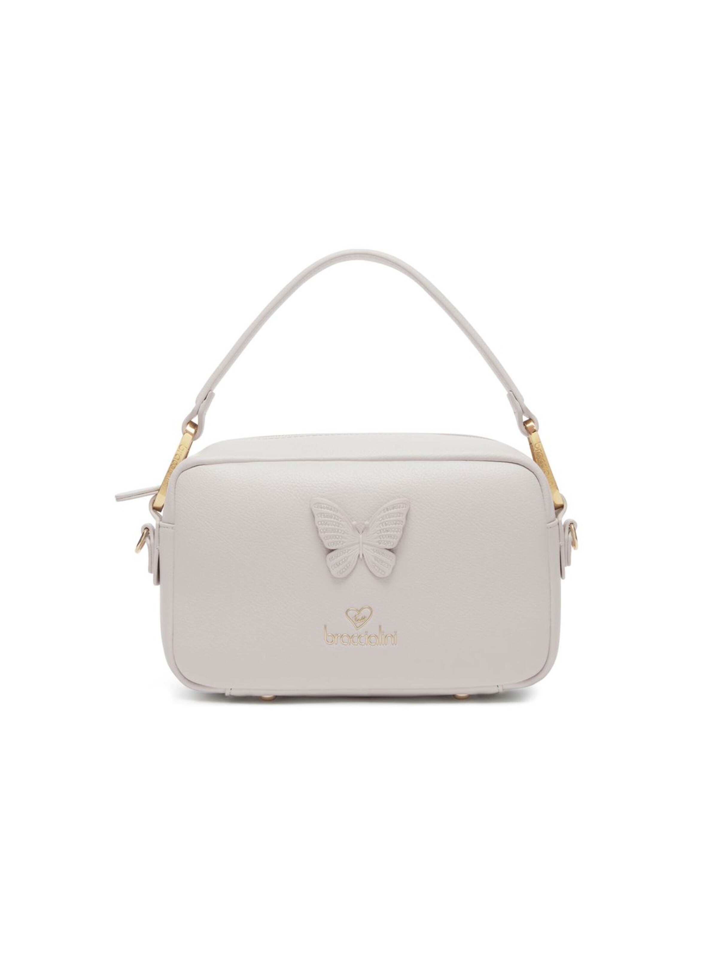 Borsa a tracolla 'Jinny Mix' di Braccialini in grigio: frontale