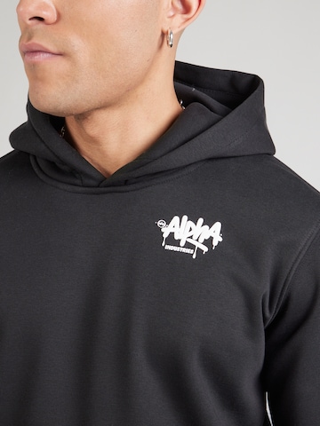 Sweat-shirt 'Signature' ALPHA INDUSTRIES en noir