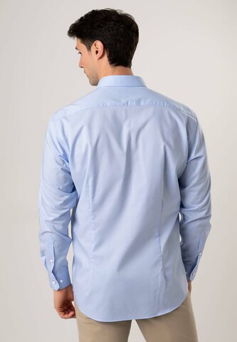 Black Label Shirt Regular Fit Businesshemd 'KENT' in Blau