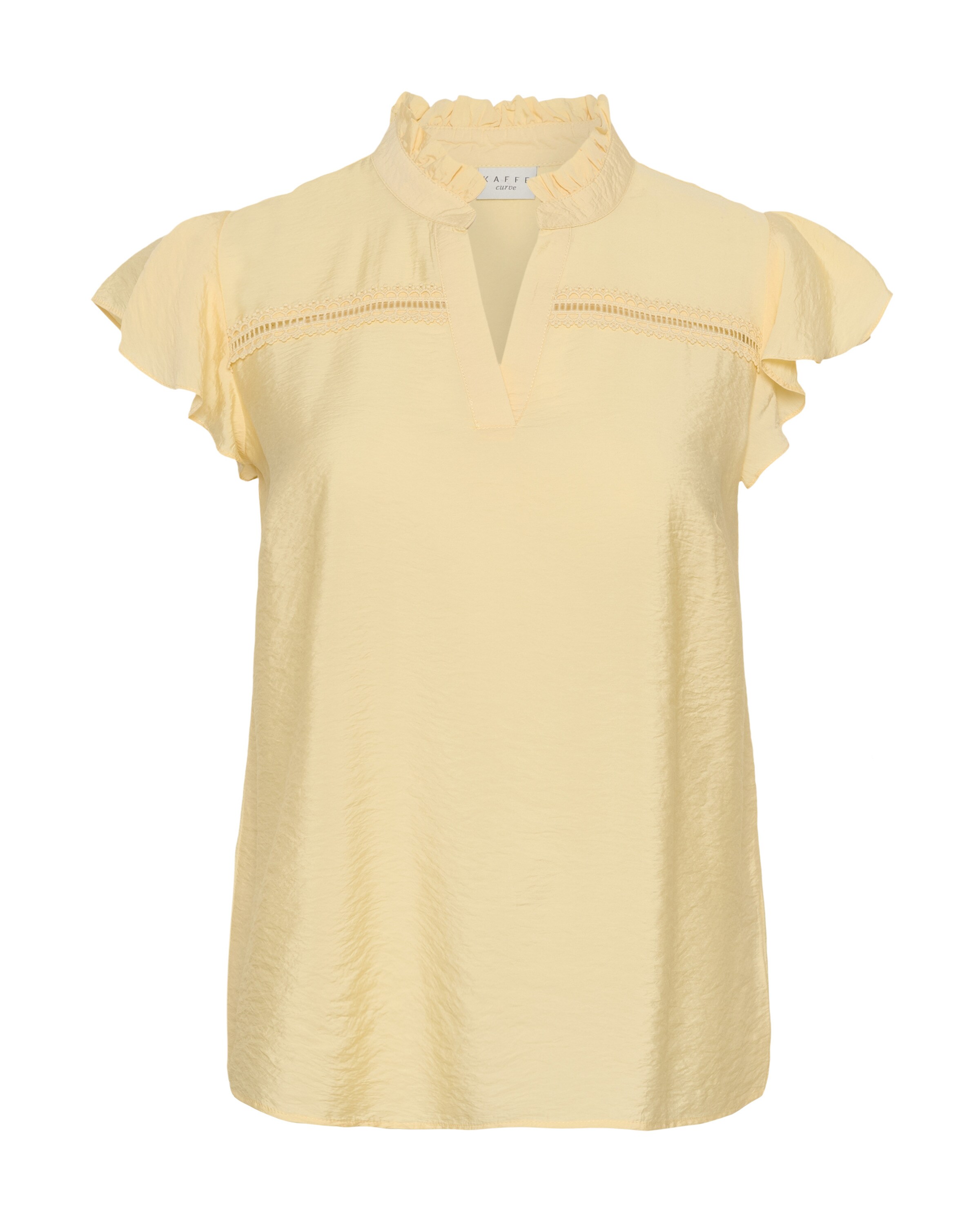 KAFFE CURVE Bluse 'KCronja' i gul: forside
