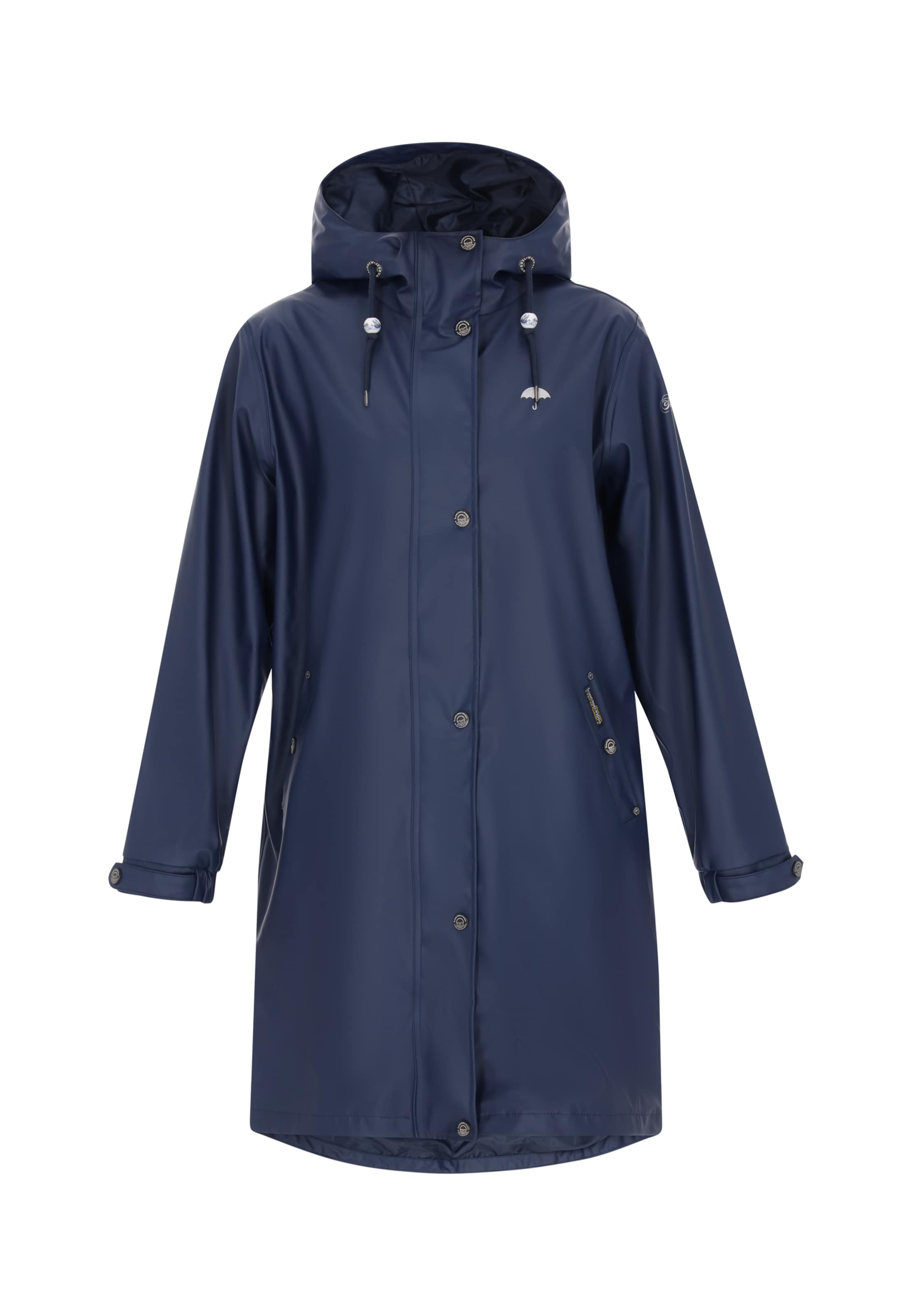 Manteau fonctionnel Schmuddelwedda en bleu : devant