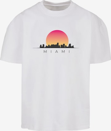 T-Shirt 'Miami' Merchcode en blanc : devant