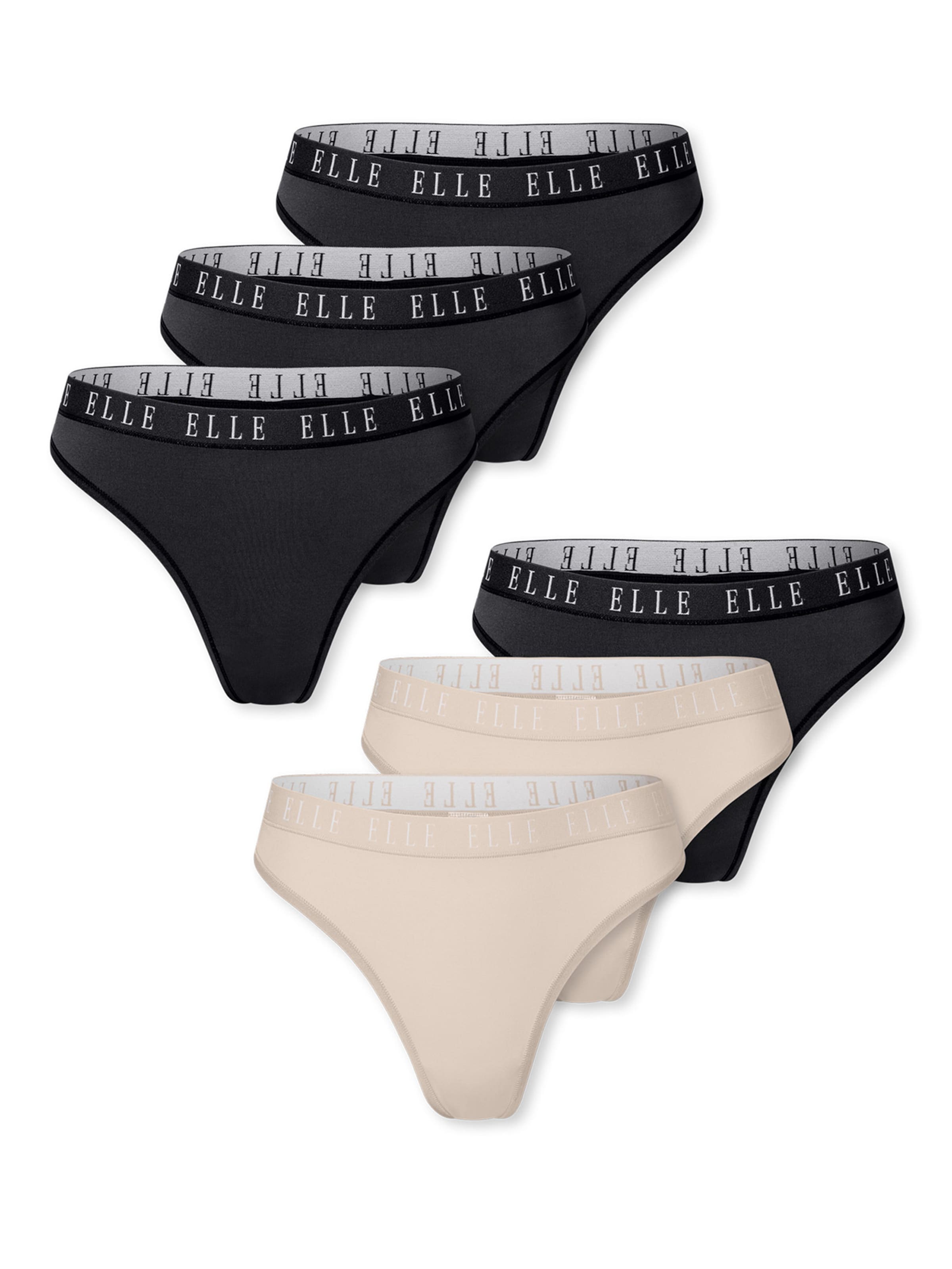 ELLE String ' Thong - ELLE LOGO ' in Gemengde kleuren: voorkant