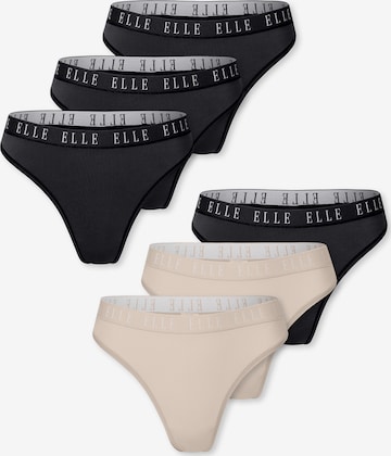 ELLE String ' Thong - ELLE LOGO ' in Mixed colours: front