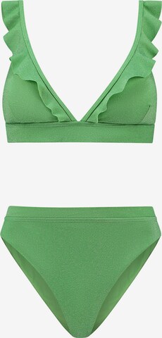 ShiwiTrokutasti Bikini 'Bobby' - zelena boja: prednji dio