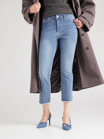 MORE & MORE Slimfit Jeans in Blau: Vorderseite