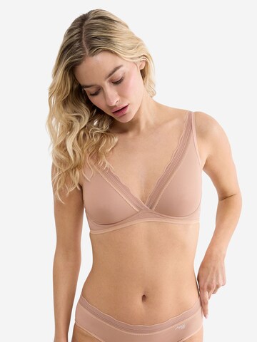 SLOGGI T-shirt BH ' Blue GO Blush ' in Beige: voorkant