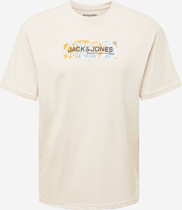 T-Shirt 'SUMMER' JACK & JONES en beige : devant