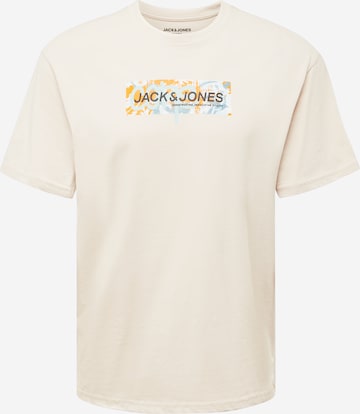 smėlio JACK & JONES Marškinėliai 'SUMMER': priekis