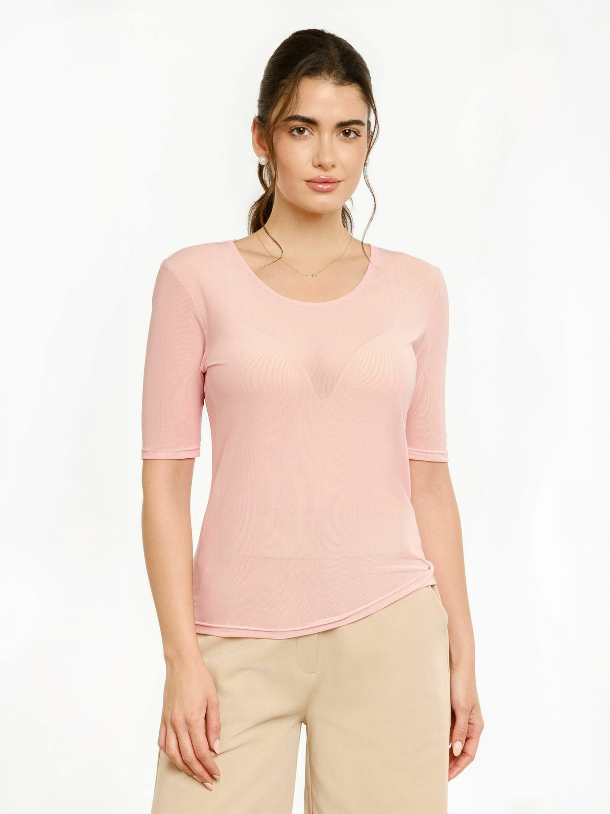 Haut ' MESH ' Liberte Essentiel en rouge : devant