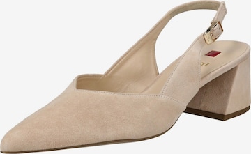 Escarpins à bride arrière 'Laura' Högl en beige : devant