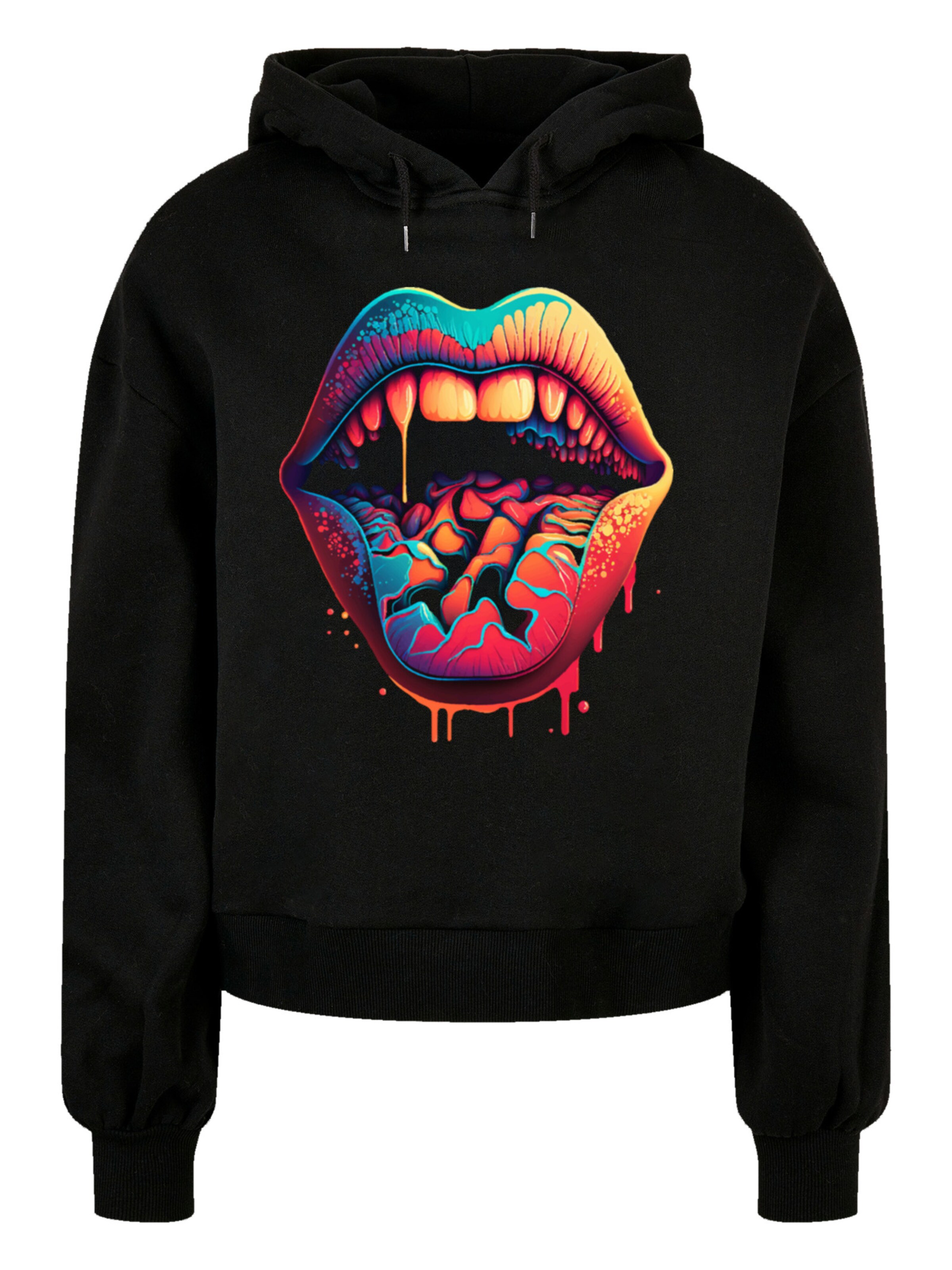 F4NT4STIC Sweatshirt in Schwarz: Vorderseite