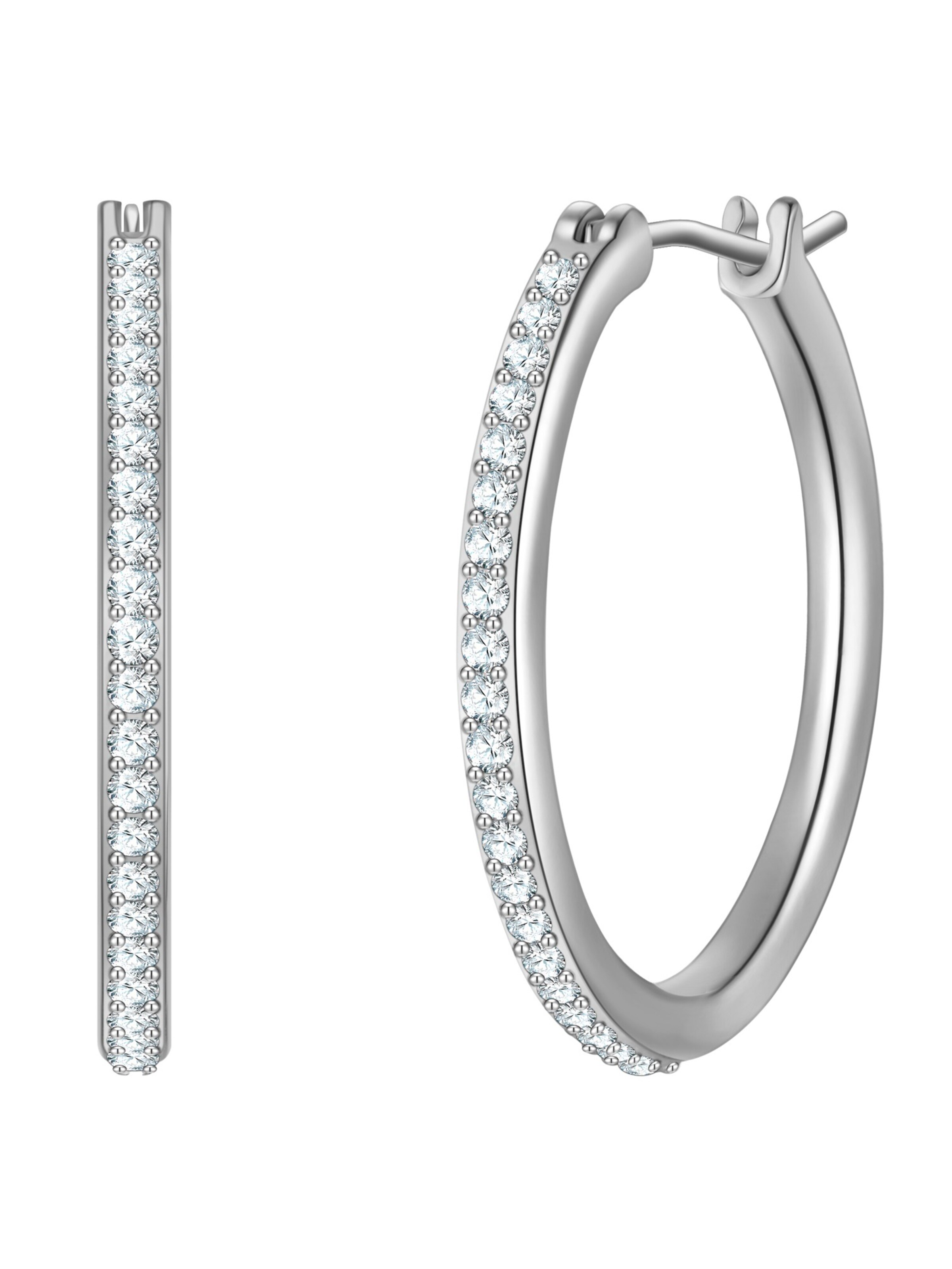 Yokoamii Earrings in Silver: front