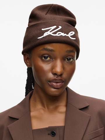 Berretto di Karl Lagerfeld in marrone