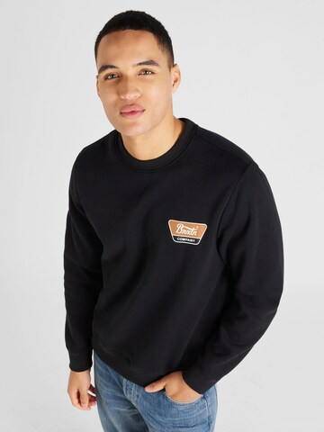 Brixton - Sweatshirt 'LINWOOD' em preto: frente